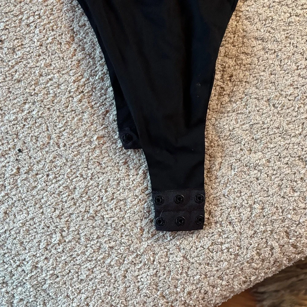 Zara XS Black Blazer Bodysuit - Picture 10 of 10